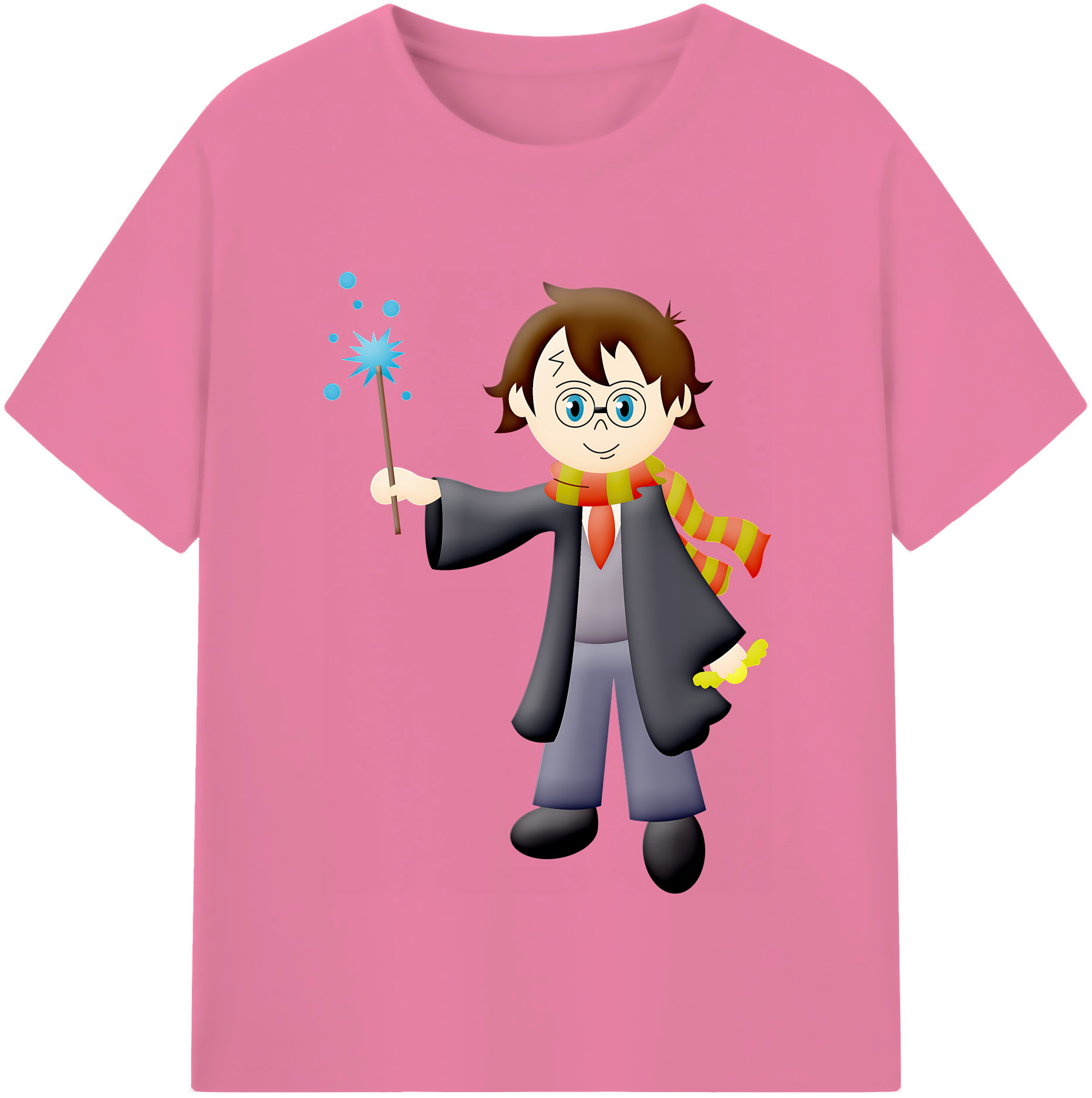（画像用） Harry Potter ハリー・ポッターシリーズ 綿100％半袖Tシャツ（フロントプリント）